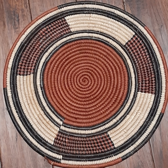 Lot of 5 Vintage Hand Woven Wall Hanging Boho Tribal Decorative African Ghana - Picture 6 of 7